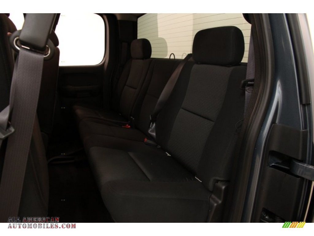 2012 Sierra 1500 SLE Extended Cab 4x4 - Stealth Gray Metallic / Ebony photo #10
