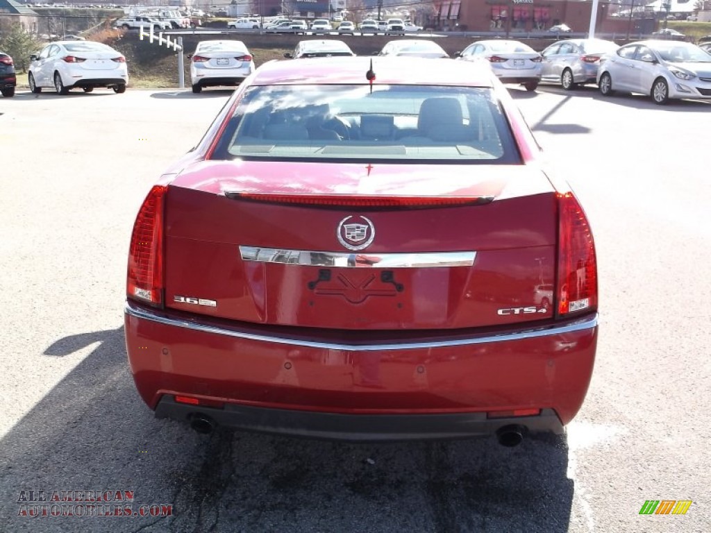 2008 CTS 4 AWD Sedan - Crystal Red / Cashmere/Cocoa photo #8