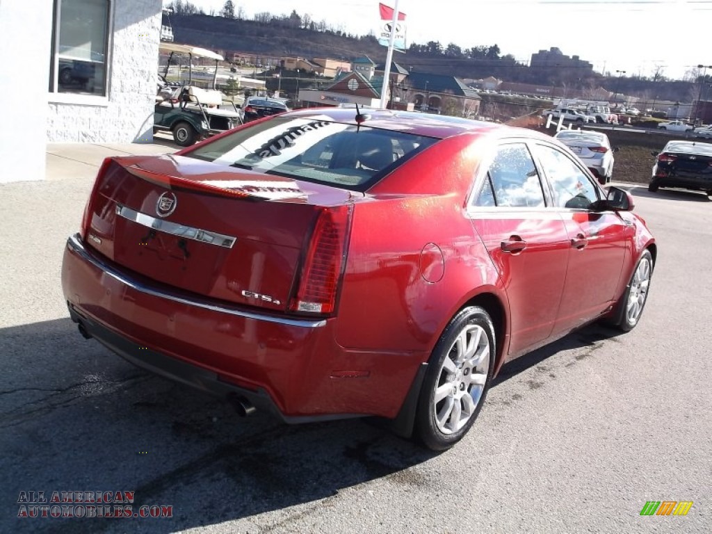 2008 CTS 4 AWD Sedan - Crystal Red / Cashmere/Cocoa photo #9