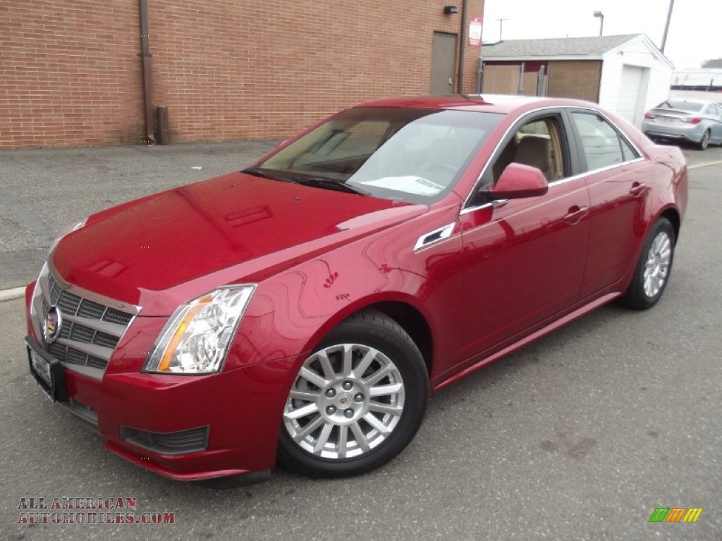 Crystal Red Tintcoat / Cashmere/Cocoa Cadillac CTS 4 3.0 AWD Sedan
