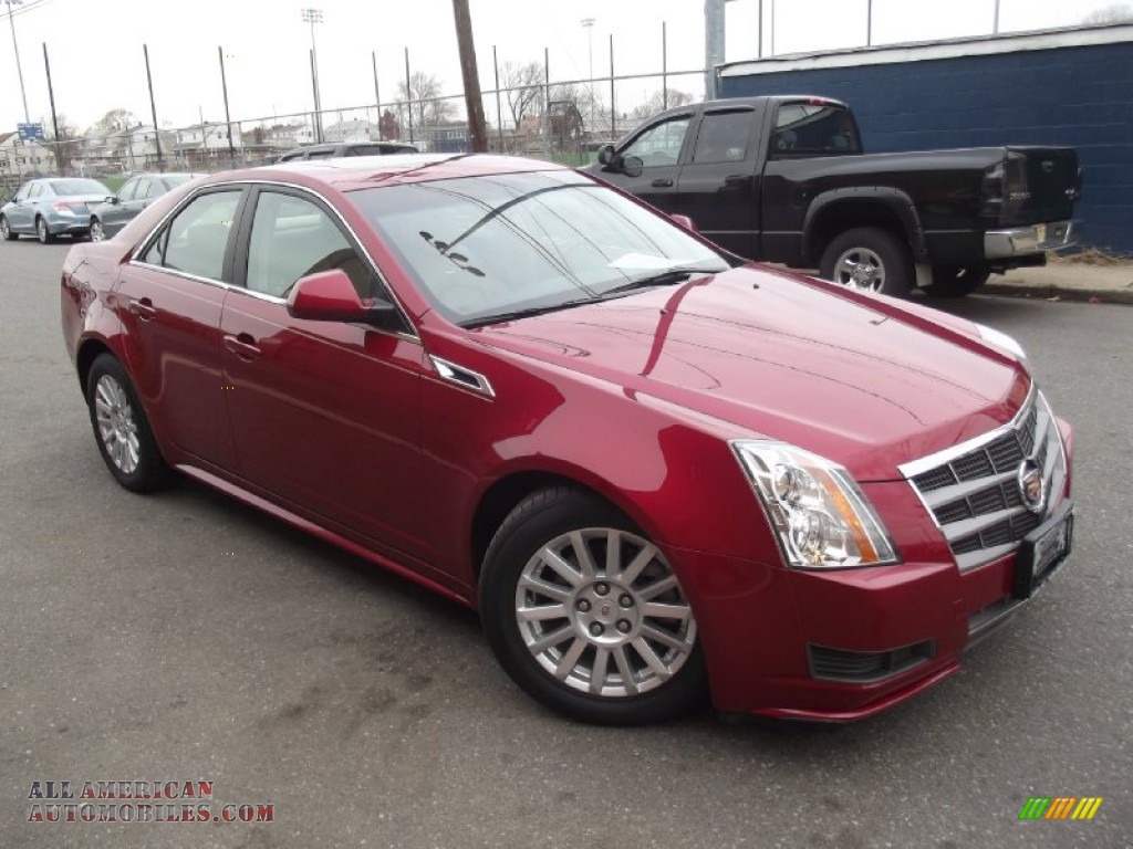2011 CTS 4 3.0 AWD Sedan - Crystal Red Tintcoat / Cashmere/Cocoa photo #2