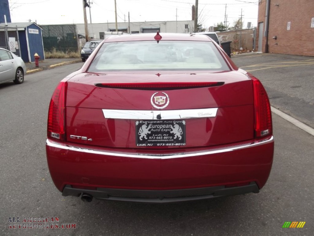 2011 CTS 4 3.0 AWD Sedan - Crystal Red Tintcoat / Cashmere/Cocoa photo #7