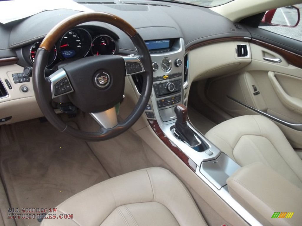 2011 CTS 4 3.0 AWD Sedan - Crystal Red Tintcoat / Cashmere/Cocoa photo #10