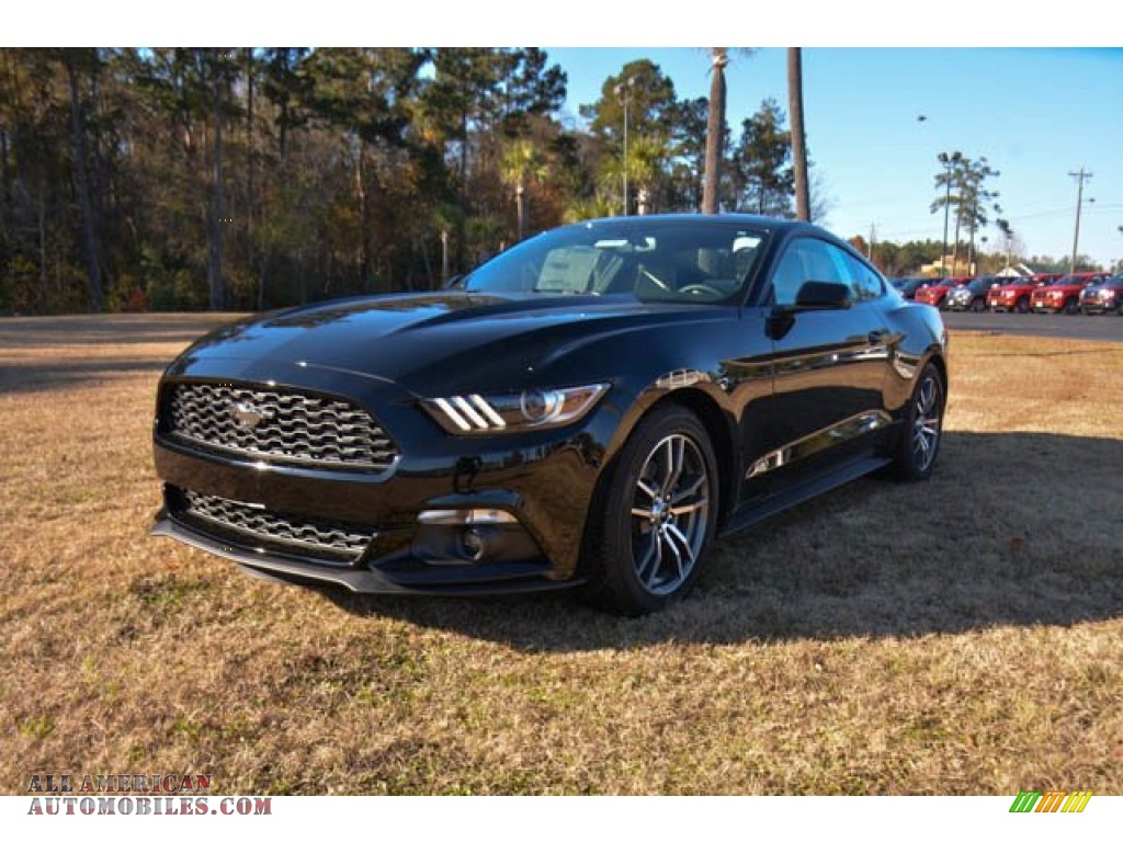 2015 Mustang EcoBoost Premium Coupe - Black / Ceramic photo #1