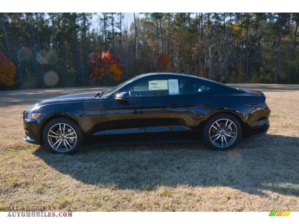 2015 Mustang EcoBoost Premium Coupe - Black / Ceramic photo #8