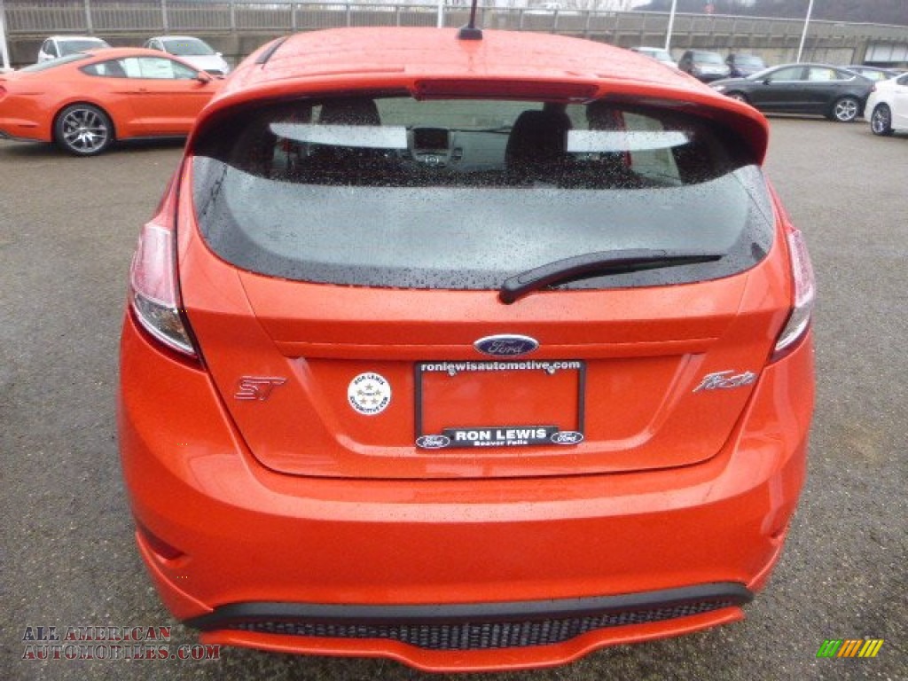 2015 Fiesta ST Hatchback - Molten Orange / Charcoal Black photo #7