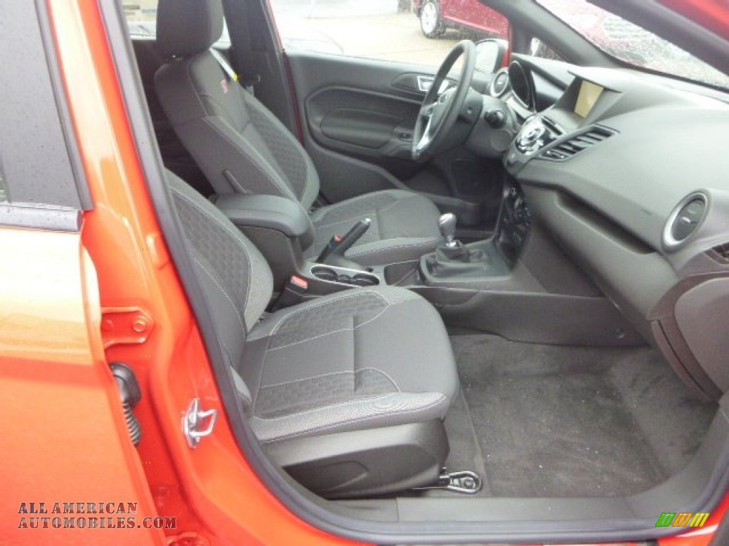 2015 Fiesta ST Hatchback - Molten Orange / Charcoal Black photo #9