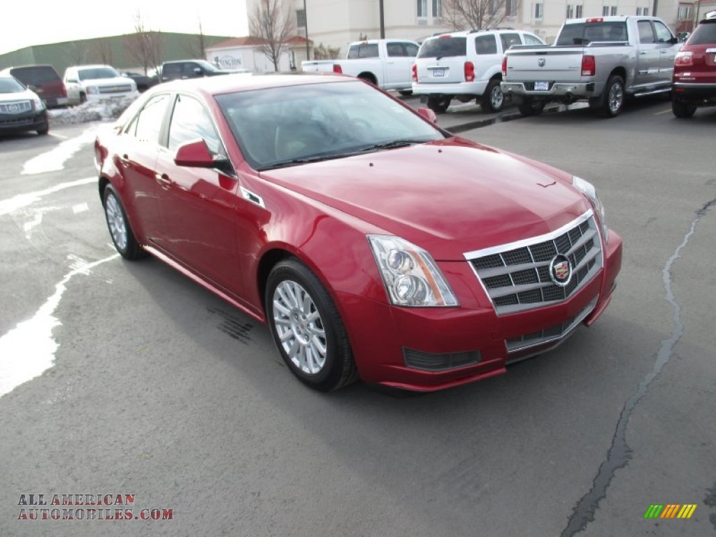 2011 CTS 4 3.0 AWD Sedan - Crystal Red Tintcoat / Cashmere/Cocoa photo #1