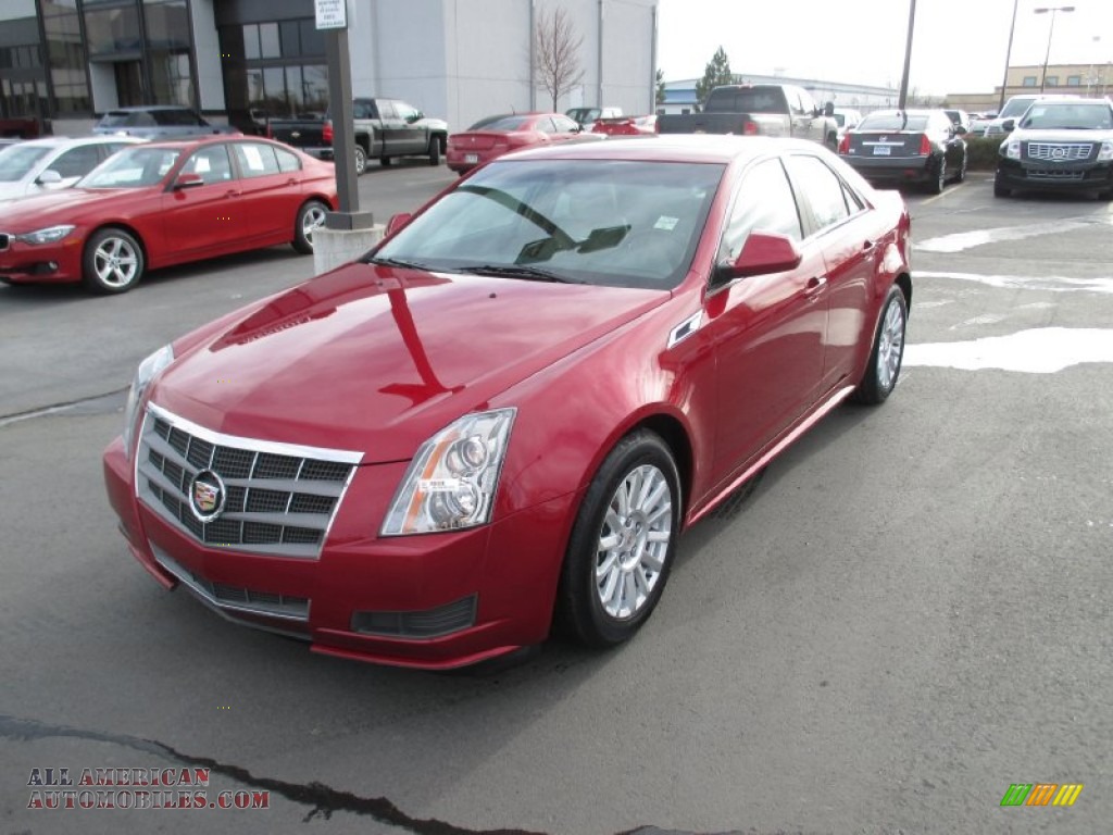 2011 CTS 4 3.0 AWD Sedan - Crystal Red Tintcoat / Cashmere/Cocoa photo #2
