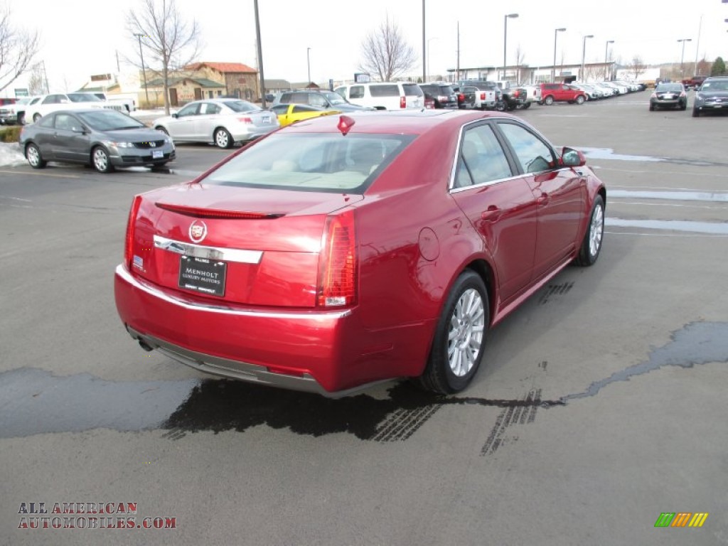 2011 CTS 4 3.0 AWD Sedan - Crystal Red Tintcoat / Cashmere/Cocoa photo #6