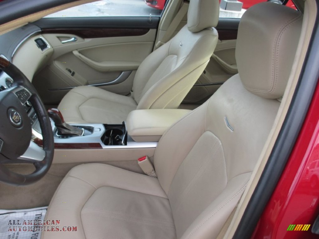 2011 CTS 4 3.0 AWD Sedan - Crystal Red Tintcoat / Cashmere/Cocoa photo #12