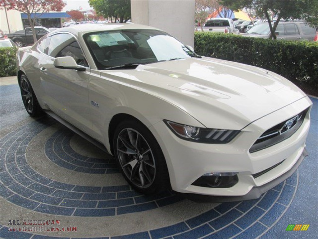 50th Anniversary Wimbledon White / 50th Anniversary Cashmere Ford Mustang 50th Anniversary GT Coupe