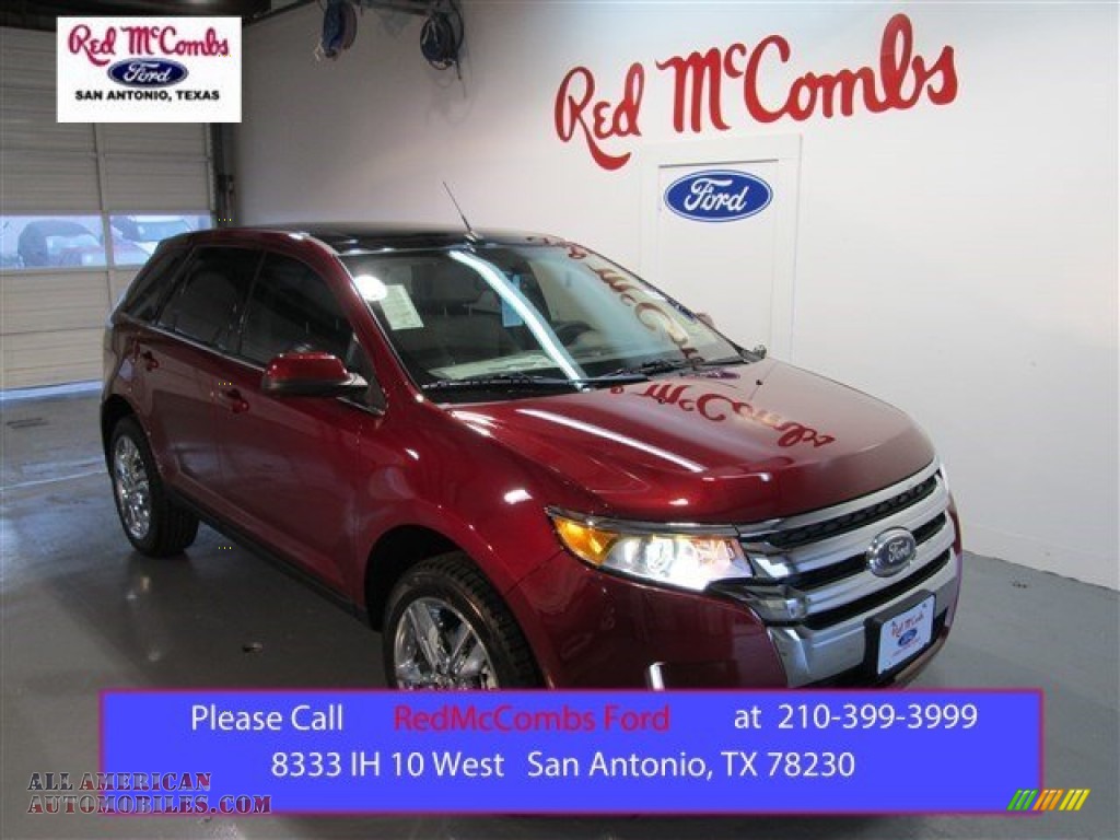 Ruby Red / Medium Light Stone Ford Edge Limited