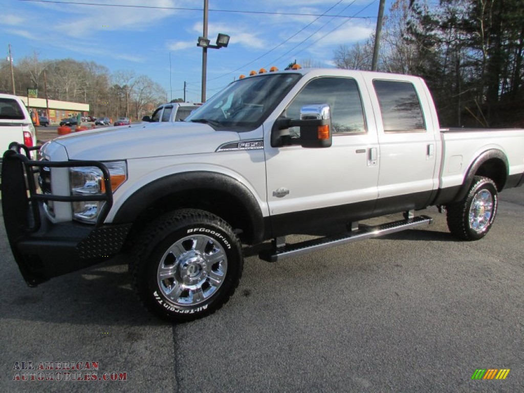 2012 F350 Super Duty King Ranch Crew Cab 4x4 - Oxford White / Chaparral Leather photo #2