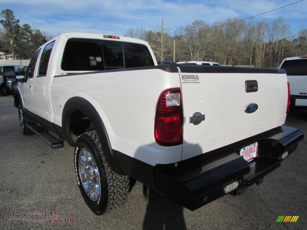 2012 F350 Super Duty King Ranch Crew Cab 4x4 - Oxford White / Chaparral Leather photo #3