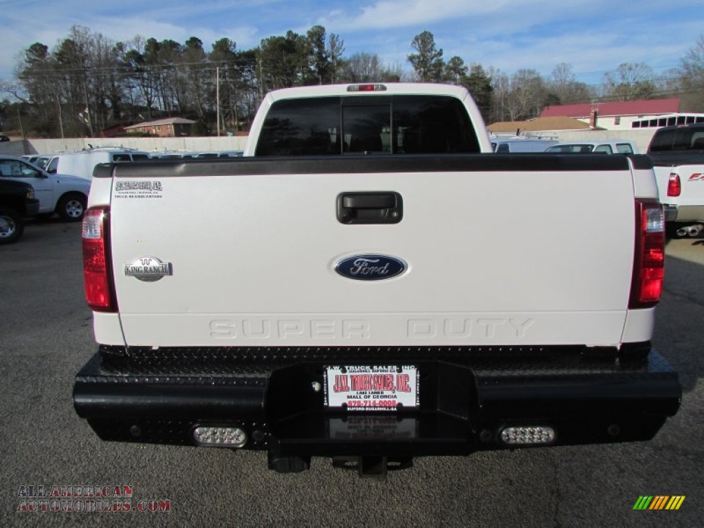 2012 F350 Super Duty King Ranch Crew Cab 4x4 - Oxford White / Chaparral Leather photo #7