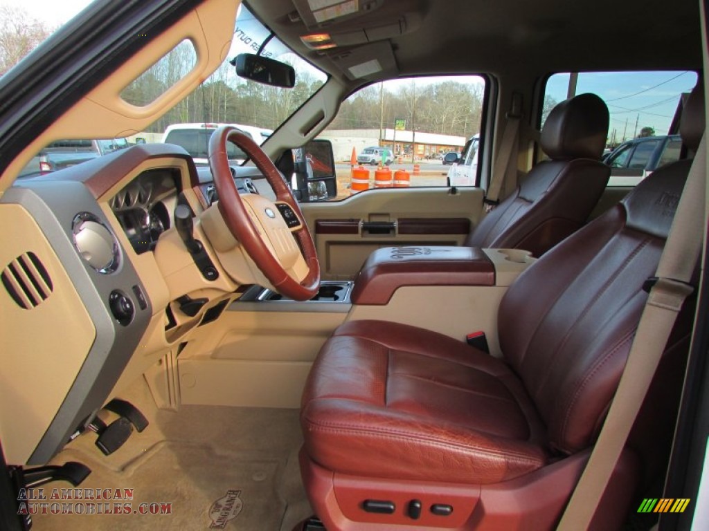 2012 F350 Super Duty King Ranch Crew Cab 4x4 - Oxford White / Chaparral Leather photo #40