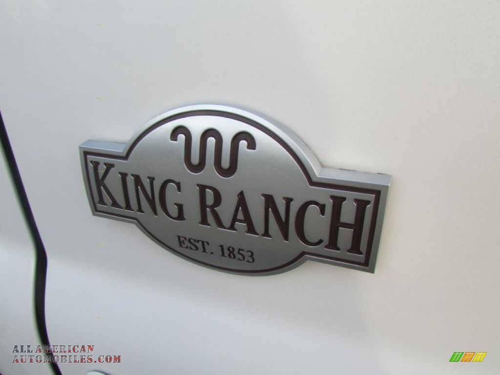 2012 F350 Super Duty King Ranch Crew Cab 4x4 - Oxford White / Chaparral Leather photo #60