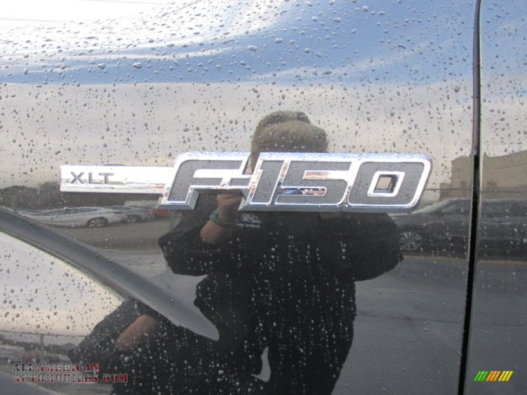 2014 F150 XLT SuperCrew 4x4 - Tuxedo Black / Steel Grey photo #13