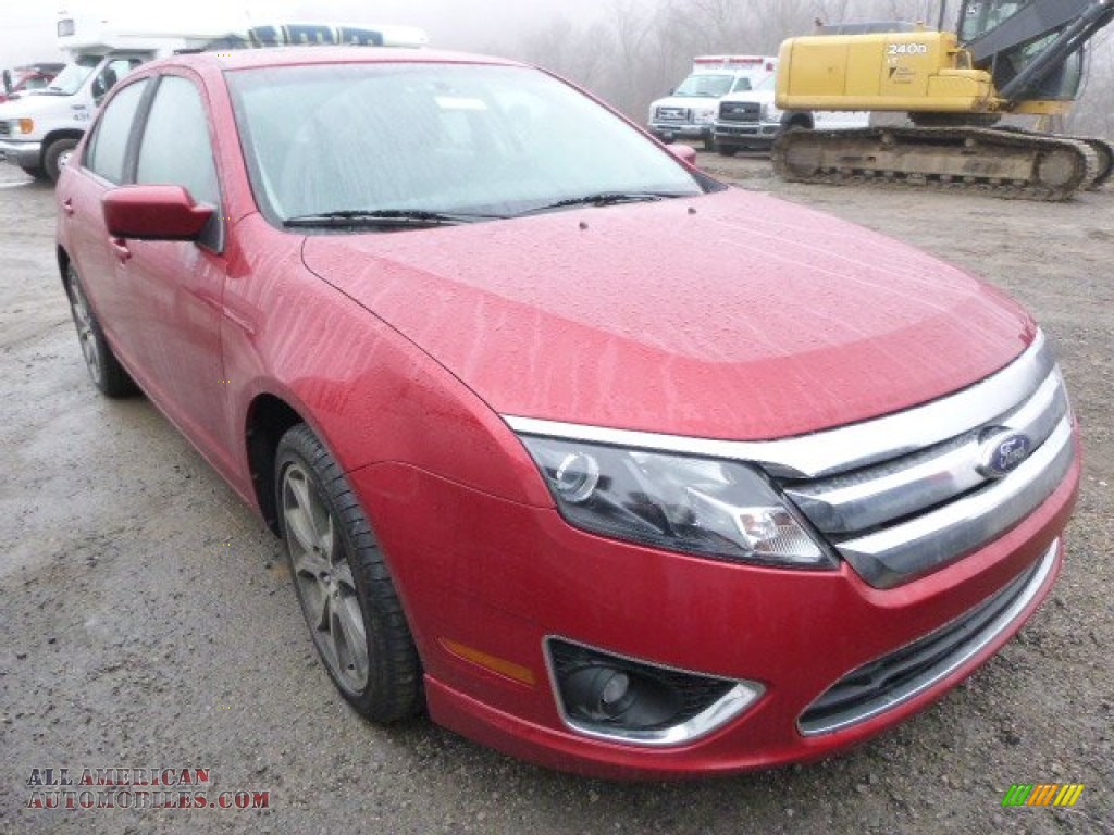 2011 Fusion SE - Red Candy Metallic / Charcoal Black photo #1